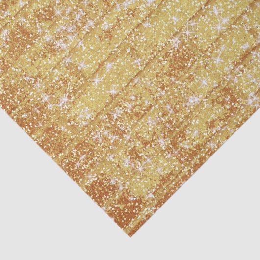 Stone Brick Texture Gold Glitter Decoupage Tissuepapier (Detail)