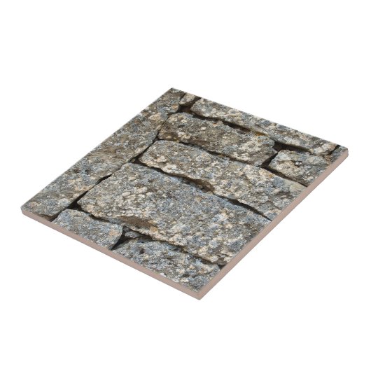 Stone Brick Wall Tegeltje (Zijkant)