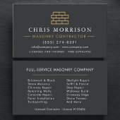 Stone Bricklayer Masonry Mason Visitekaartje