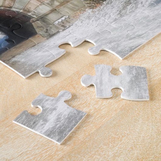 Stone Bridge - Central Park in de winter Legpuzzel (Zijkant)