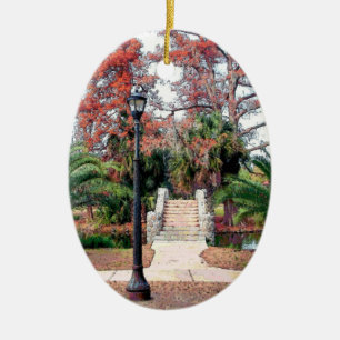 Stone Bridge City Park New Orleans Keramisch Ornament