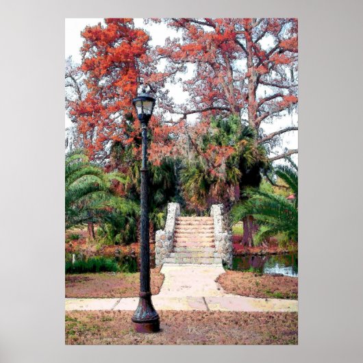 Stone Bridge City Park New Orleans Poster (Voorkant)