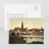 Stone Bridge (d.w.z. Steinerne Brucke) en kathedra Briefkaart (Voorkant / Achterkant)