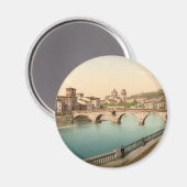 Stone Bridge en San Giorgio, Verona, Italië Magneet (Voorkant / Achterkant)