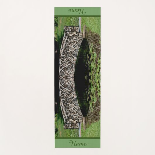 Stone Bridge Lilypads Natuur Persoonlijk Yogamat (Voorkant)