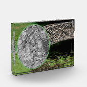 Stone Bridge Lilypads Natuur Uw eigen toevoegen Fotoblokken (Links)