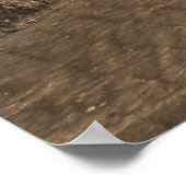 Stone Bridge met stream Poster (Hoek)