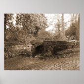 Stone Bridge met stream Poster (Voorkant)
