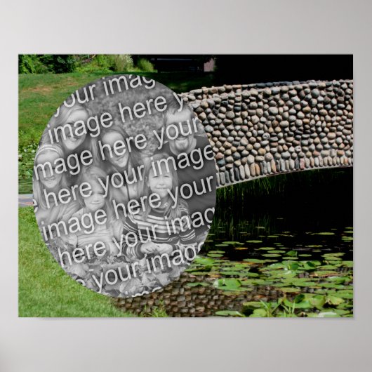Stone Bridge Natuur Lijst Creëer Uw eigen foto Poster (Voorkant)