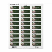 Stone Bridge Waterverf Painting Wedding Etiket (Full Sheet)