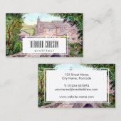 Stone Bridge Waterverf Schilderij Architectuur Visitekaartje (Voorkant / Achterkant)