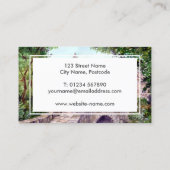 Stone Bridge Waterverf Schilderij Architectuur Visitekaartje (Achterkant)