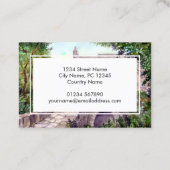 Stone Bridge Waterverf Schilderij Architectuur Visitekaartje (Achterkant)