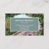 Stone Bridge Yorkshire Boerderij Waterverf Visitekaartje (Achterkant)