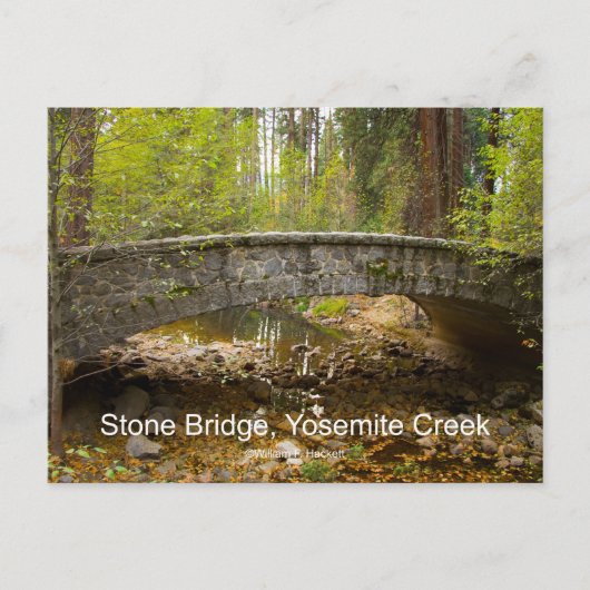 Stone Bridge Yosemite Creek November Producten Briefkaart (Voorkant)