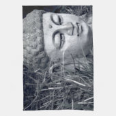 Stone Buddha hoofdkeukentheekdoek Theedoek (Verticaal)