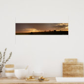 Stone Building Sunset Poster (Keuken)