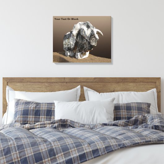 Stone Bull - Ma'alot Canvas Afdruk (Insitu (Slaapkamer))