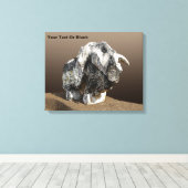 Stone Bull - Ma'alot Canvas Afdruk (Insitu (Houten vloer))