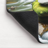 Stone Cairn in een rivier Muismat (Hoek)