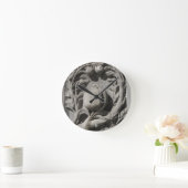 Stone Carved Art Granada Round (Medium) Wall Clock Ronde Klok (Huis)