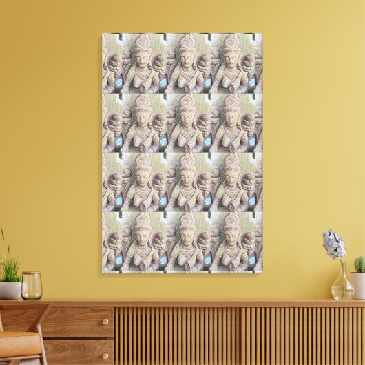 Stone carved dakinis canvas afdruk (Insitu (Woonkamer))