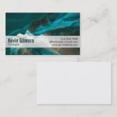 Stone Cave Walls - blauw Visitekaartje (Voorkant / Achterkant)