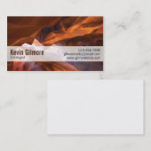 Stone Cave Walls - Red Visitekaartje (Voorkant / Achterkant)