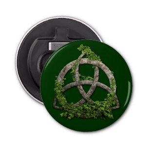 Stone Celtic Trinity Knot Button Flesopener