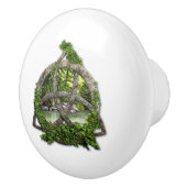 Stone Celtic Trinity Knot Keramische Knop (Rechts)