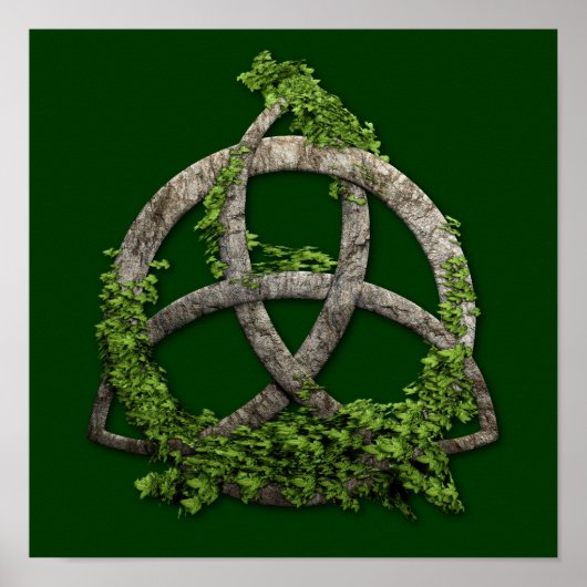 Stone Celtic Trinity Knot Poster (Voorkant)