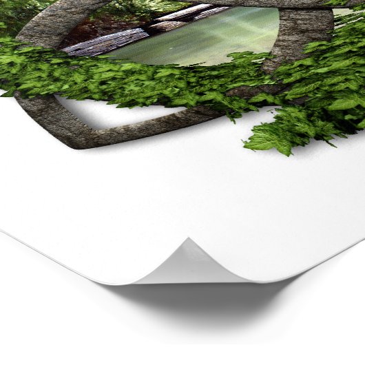 Stone Celtic Trinity Knot Poster