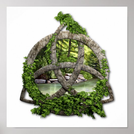 Stone Celtic Trinity Knot Poster (Voorkant)