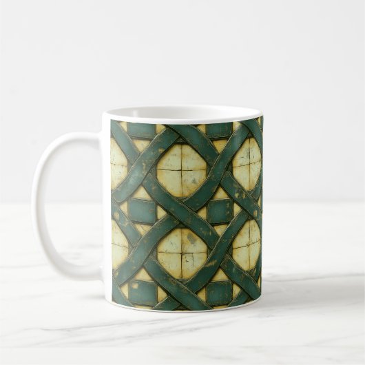Stone Celtic Weave Koffiemok (Links)