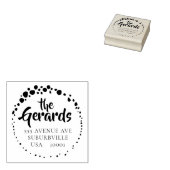 Stone Circle Family Adres Custom Rubber Stamp Rubberstempel (Gestempeld)