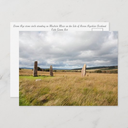 Stone Circle Machrie Moor Arran Briefkaart (Voorkant / Achterkant)