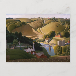 Stone City, 1930 by Grant Wood Briefkaart