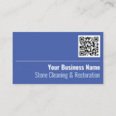 Stone Cleaning & Restoration QR Code Visitekaartje (Achterkant)