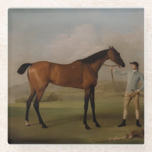 Stone Coaster Equestrian  Glazen Onderzetter (Voorkant)