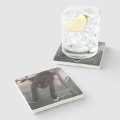 Stone Coaster- Matthew verse "come to me..."  Stenen Onderzetter (Zijkant)