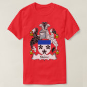 Stone Coat of Arms Family Crest 1 T-shirt (Design voorkant)