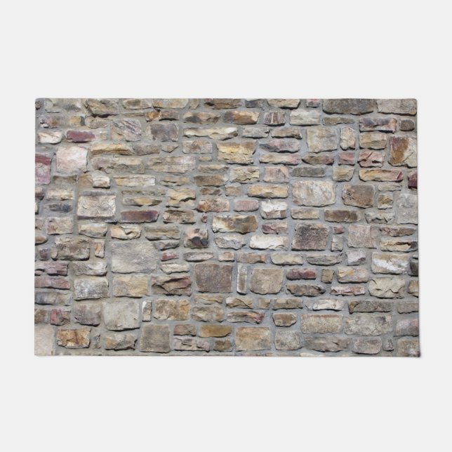 Stone Cobblestone Pattern Deurmat (Voorkant)