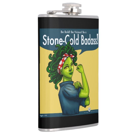 Stone-Cold Badass Heupfles (Rechts)