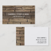 Stone Company Masonry-Visitekaartje Visitekaartje (Voorkant / Achterkant)