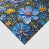 Stone Country Farmhouse in Patchwork Floral Valley Tissuepapier (Detail)