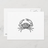 Stone Crab Logo (lijnkunst) Briefkaart (Voorkant / Achterkant)