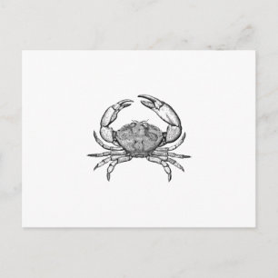 Stone Crab Logo (lijnkunst) Briefkaart