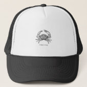 Stone Crab Logo (lijnkunst) Trucker Pet (Voorkant)