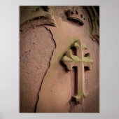 Stone Cross gravestone Poster (Voorkant)