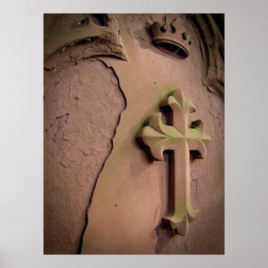 Stone Cross gravestone Poster (Voorkant)